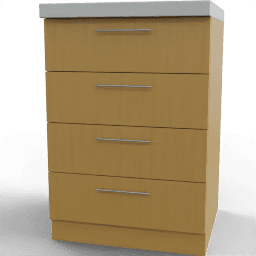 Cabinet Base Alba drawers large