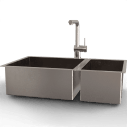 Sink Double rectangular