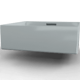 Sink Single ceramic undermout square