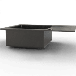 Sink Single steel black