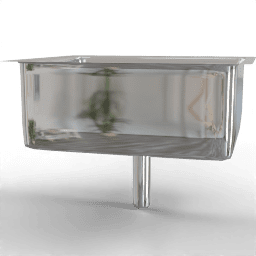 Sink Single undermount square