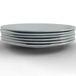 Dinnerware Zimax plate stacked side