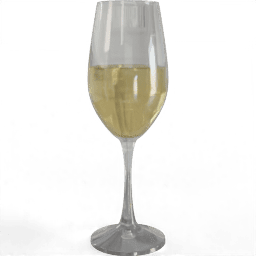 Drinkware Glass wine white filled