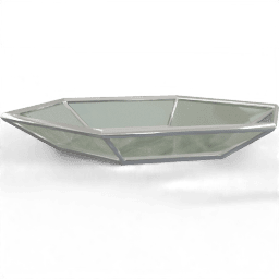 Tray Glass with metal frame