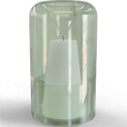 Candle holder Glass encased