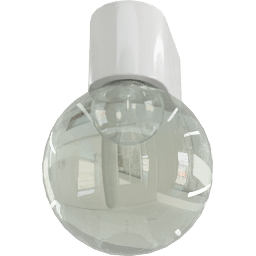 Lamp Ceiling standing globe flat
