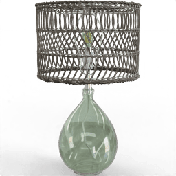 Lamp Standing table rattan