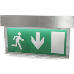 Sign Exit wall infographic A