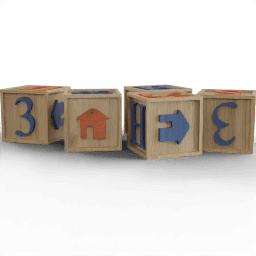 Toy ABC blocks