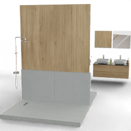 Bathroom Full large bathtub shower