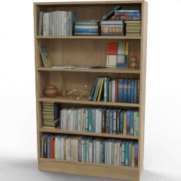 Study Books bookshelf basic wooden 5floors