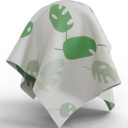 Fabric Bedding pattern plant