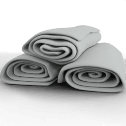 Towel Rolled stacked A