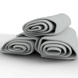 Towel Rolled stacked B