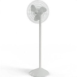 Fan Standing white