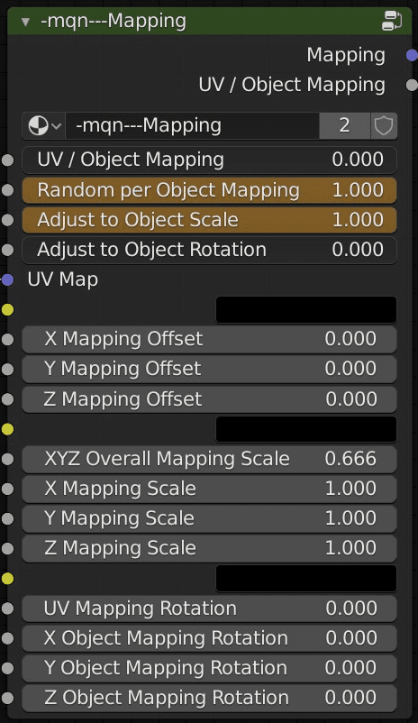 mapping node group