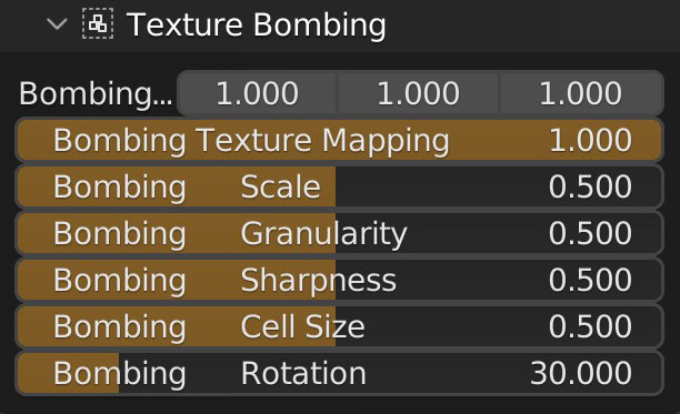 texture bombing settings