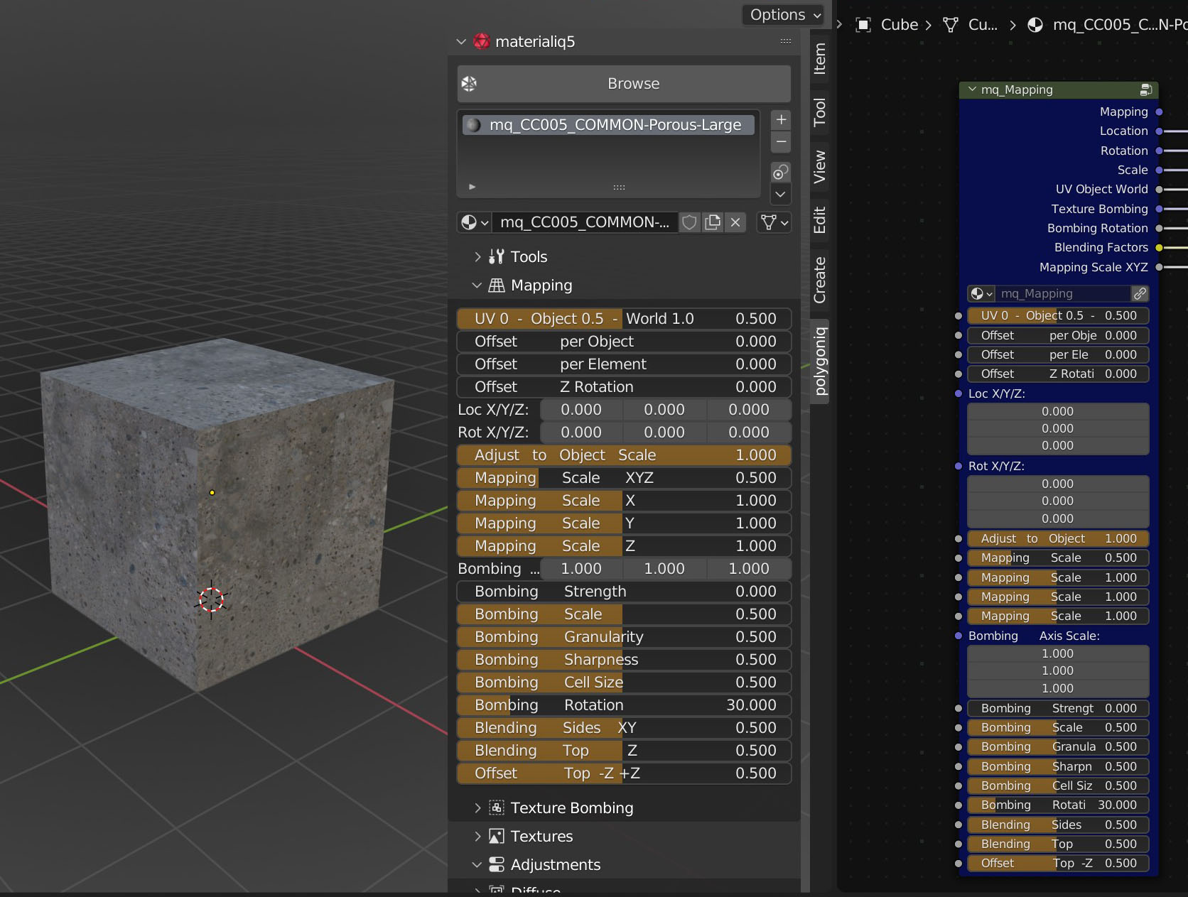 mapping node group