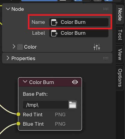 compositor output name by node example