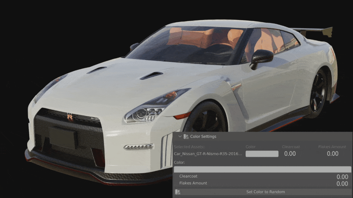 Car Paint Paint Settings