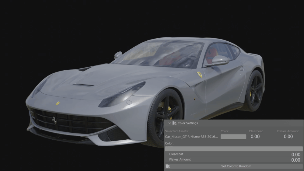 Car Paint Settings Color