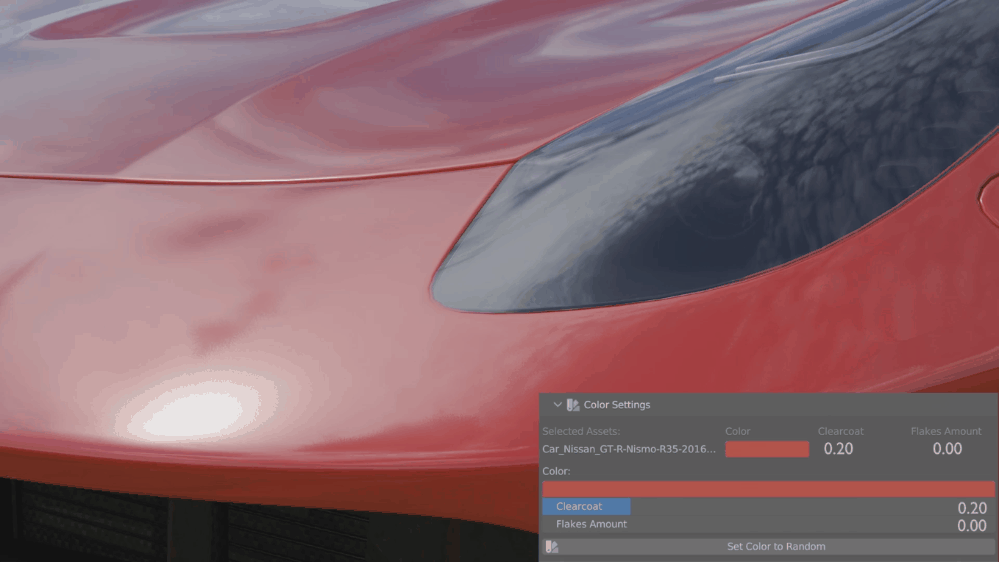 Car Paint Settings Flakes