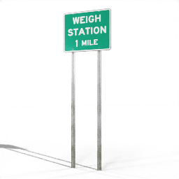 USA Information Weigh Station 1 Mile