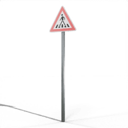 Warning Pedestrian Crossing