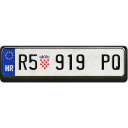 Plate EU Croatia