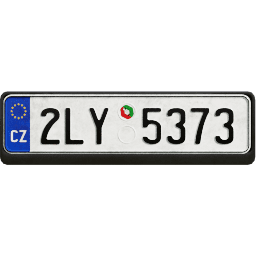 Plate EU Czech Republic