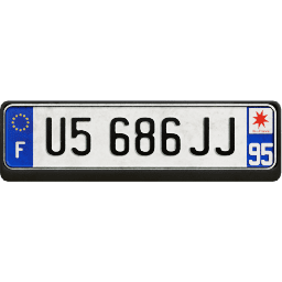 Plate EU France