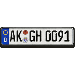 Plate EU Germany