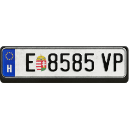 Plate EU Hungary