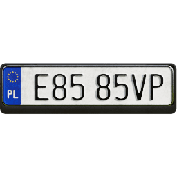 Plate EU Poland