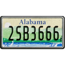 Plate USA Alabama