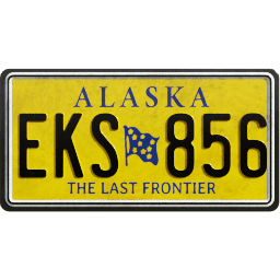 Plate USA Alaska