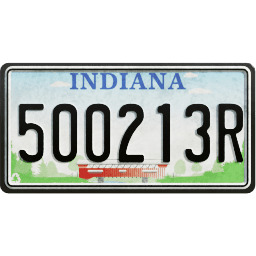 Plate USA Indiana