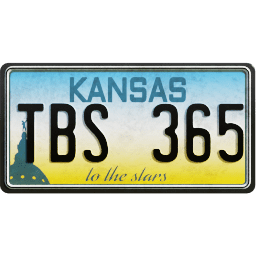 Plate USA Kansas