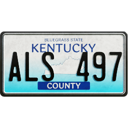 Plate USA Kentucky