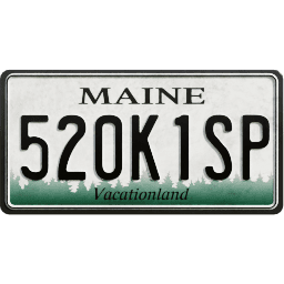 Plate USA Maine