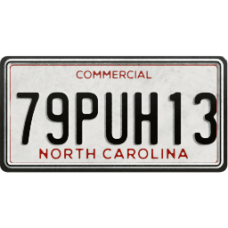 Plate USA North Carolina