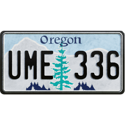 Plate USA Oregon