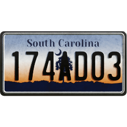 Plate USA South Carolina