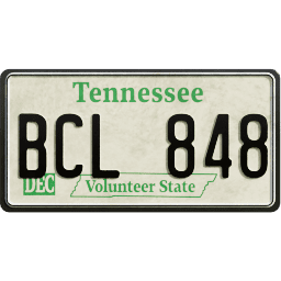 Plate USA Tennessee