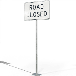 USA Regulation Road Closed