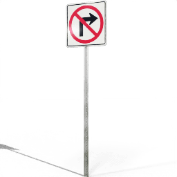 USA Restriction No Right Turn