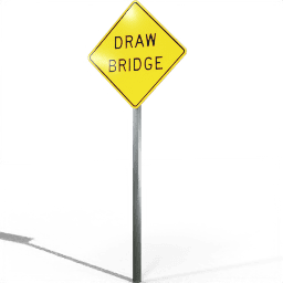 USA Warning Draw Bridge