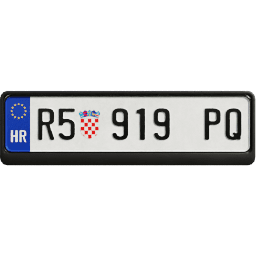 Plate EU Croatia