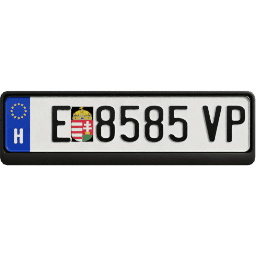 Plate EU Hungary