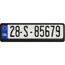 Plate EU Ireland